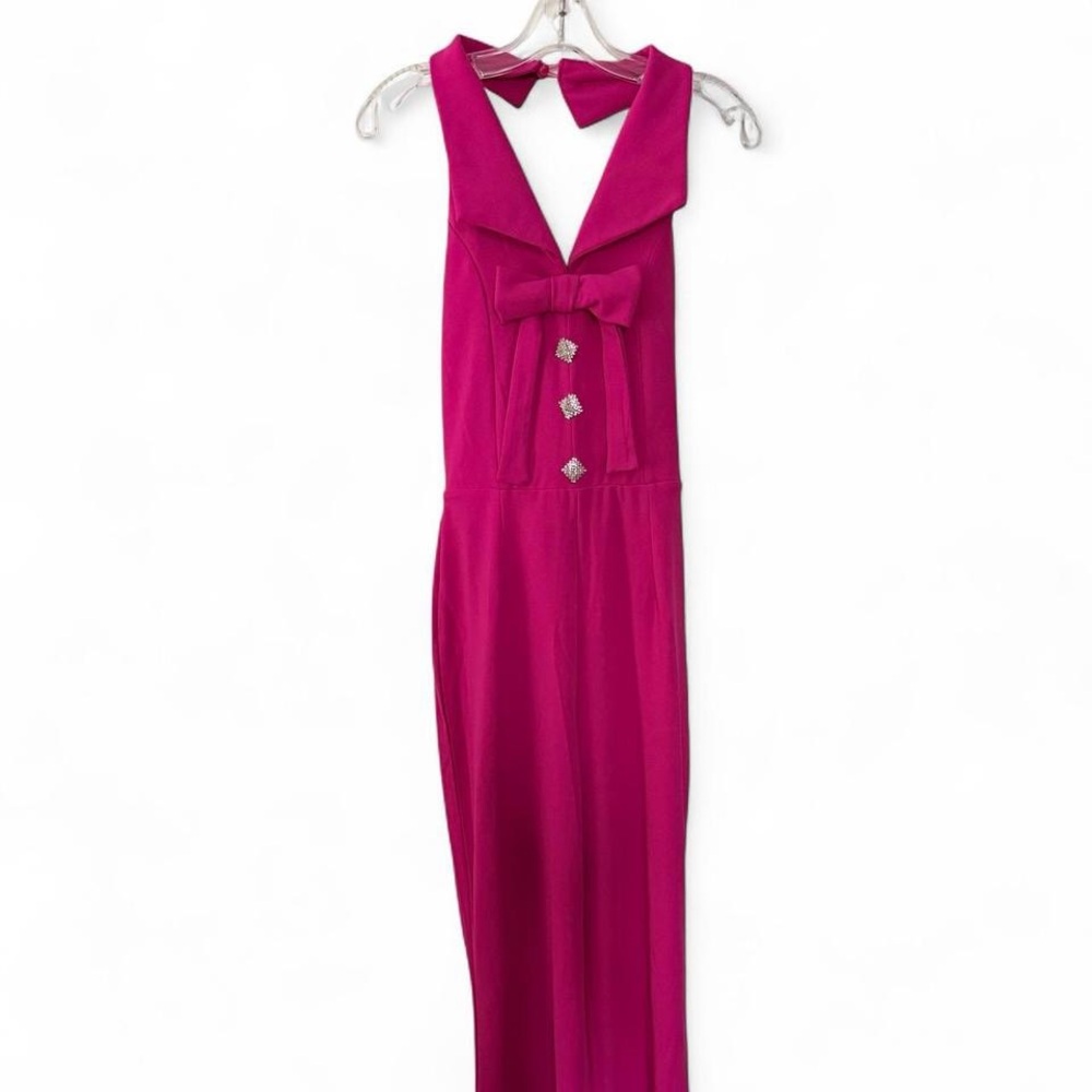 Elegant Pink Sleeveless Dress